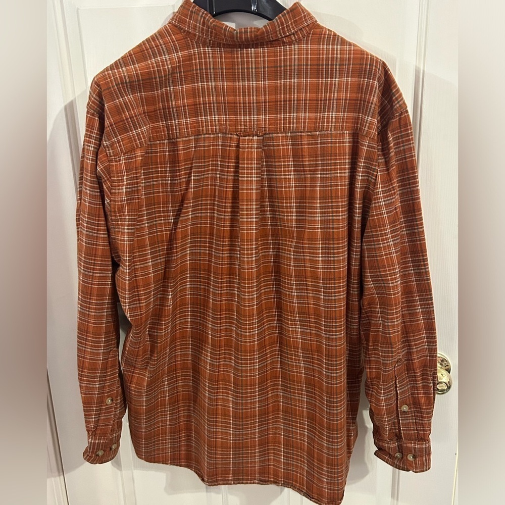 Woolrich Men’s XL Long Sleeve Button Down Plaid Collared Shirt - Picture 3 of 8